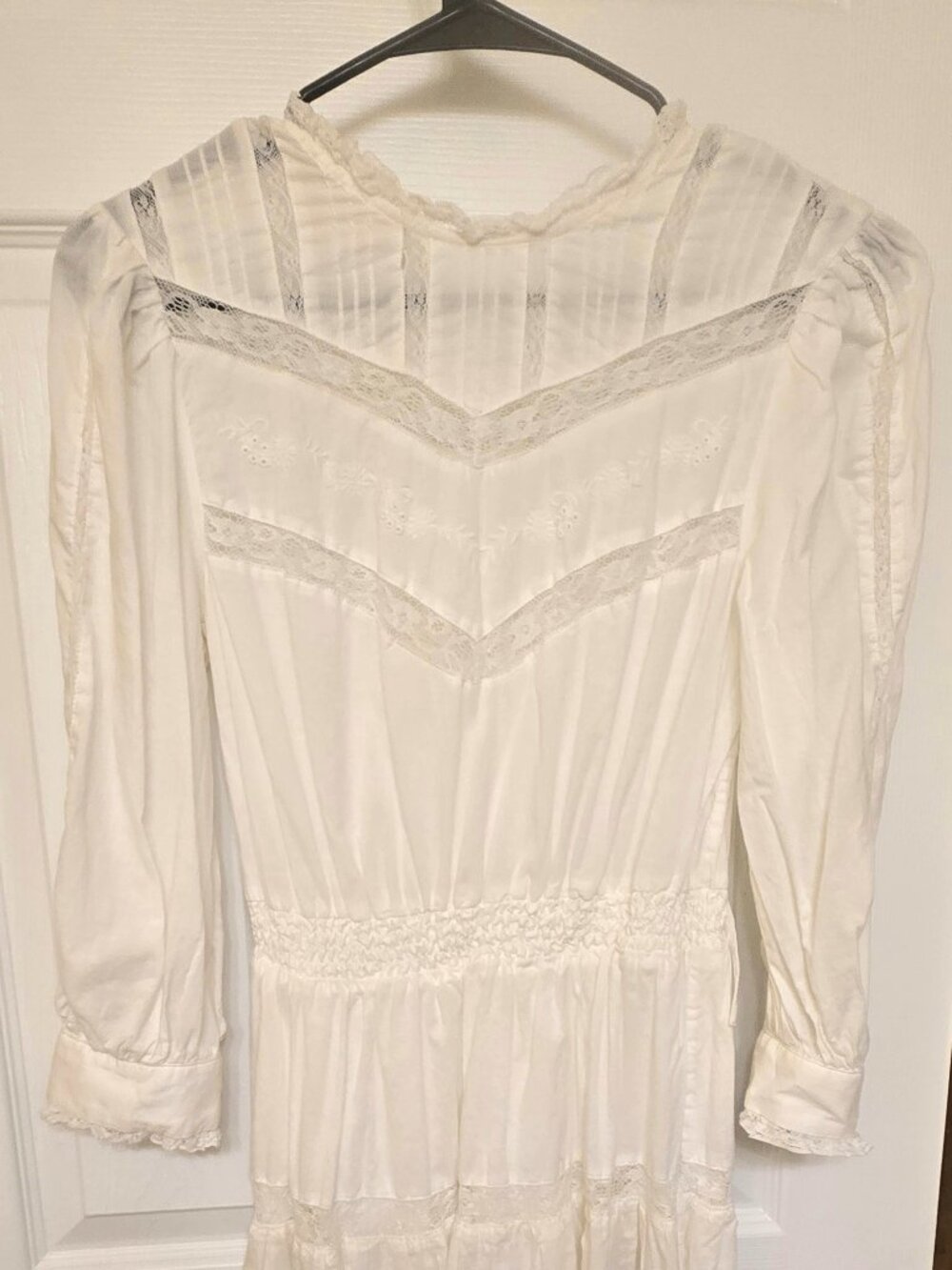 LoveShackFancy White Eyelet Mini Dress (XS)